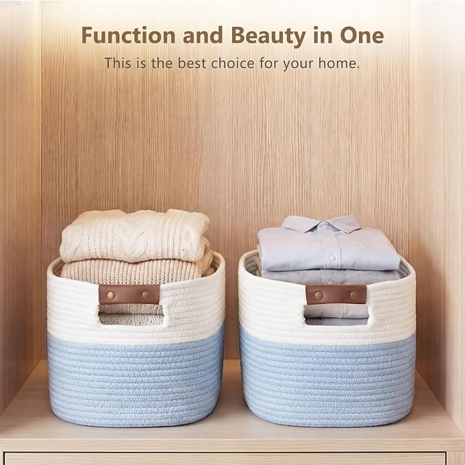 Cotton Rope Basket, Storage Baskets - Image 7