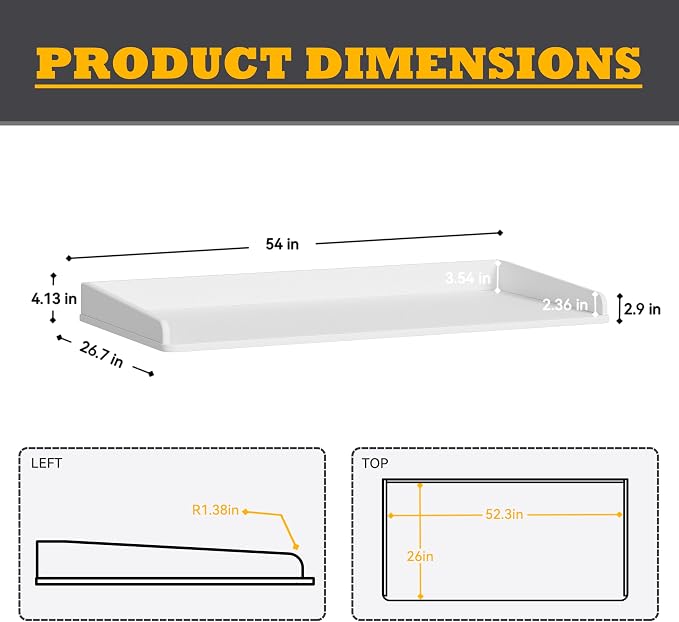 Washer Dryer Countertop, Laundry Wood Shelf Topper - Image 3