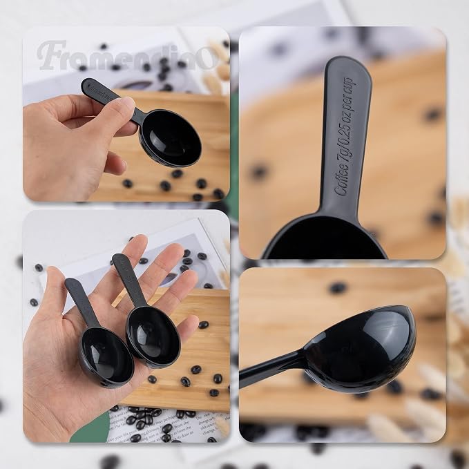 Framendino, 12 Pack Plastic Coffee Measuring Spoons Short Handle Scoops - Image 4