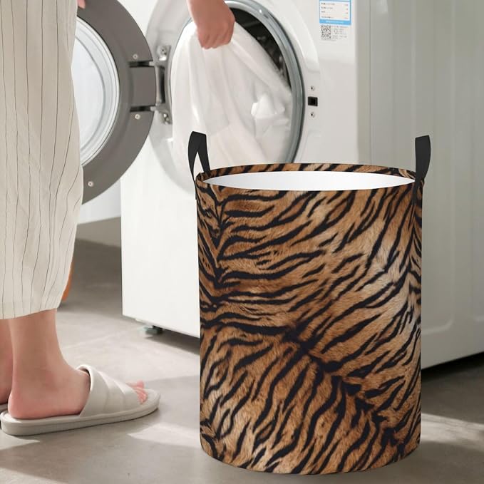 Tiger Print Laundry Hamper Bag - Image 6