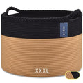 COMSE Extra Large Blanket Basket, Woven Laundry Basket, 21.7”x 13.8”, Nursery by COMSE