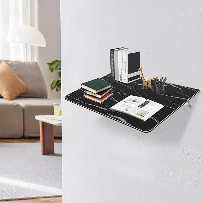 Folding Wall Mount Desk, Floating Computer Desk Fold Down Table - Image 2