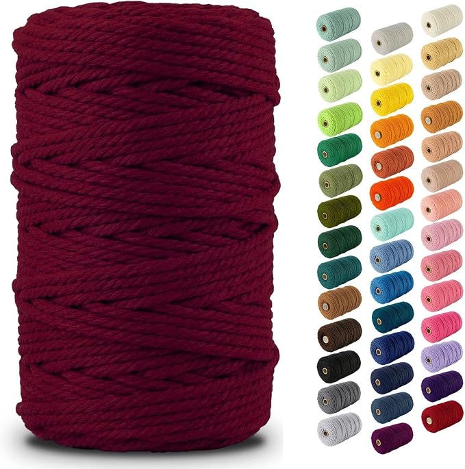 Nook Theory Macrame Cord - 5mm 109 Yards Cotton Rope by NookTheory