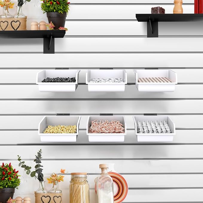 Slatwall Bins with Hooks Plastic Slatwall Organizer Slatwall Containers - Image 6