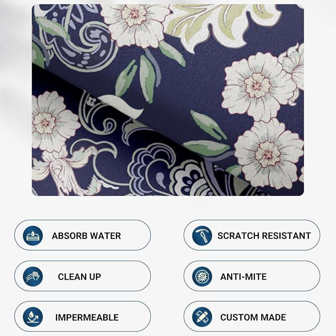 Floral Print Washing Machine Mat - Image 7