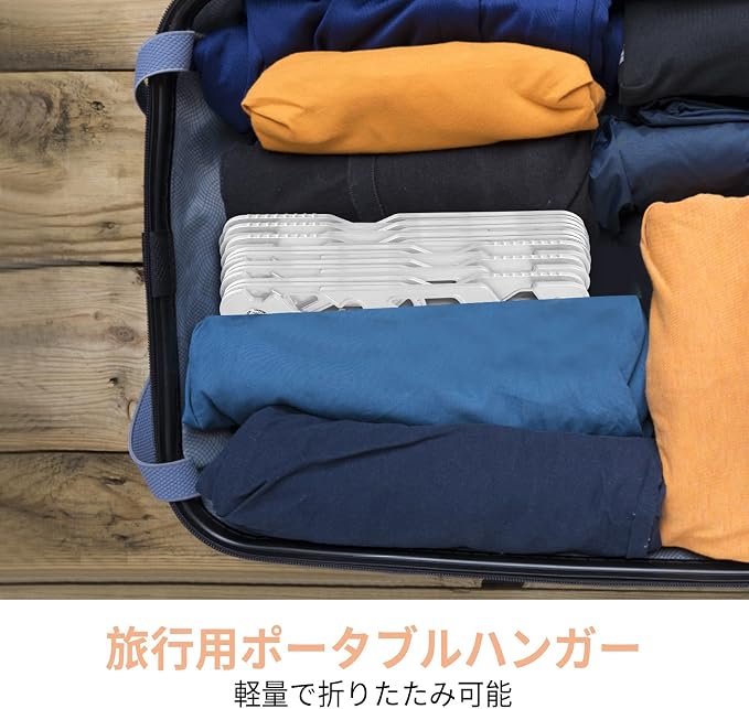 NICEDACK Premium Travel Hangers 6 Pack Portable Folding Clothes Hangers - Image 7