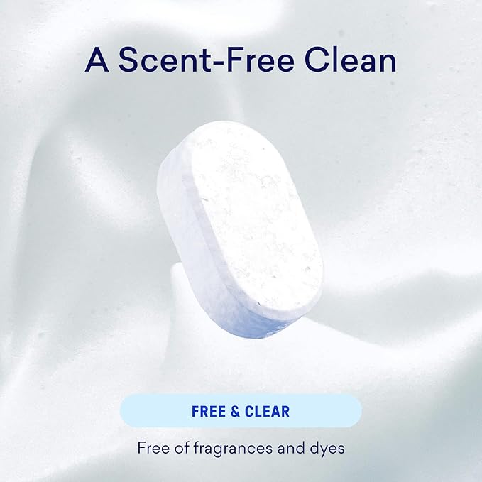 BLUELAND 100% Plastic-Free Dishwasher Detergent Tablets, Free & Clear, - Image 6