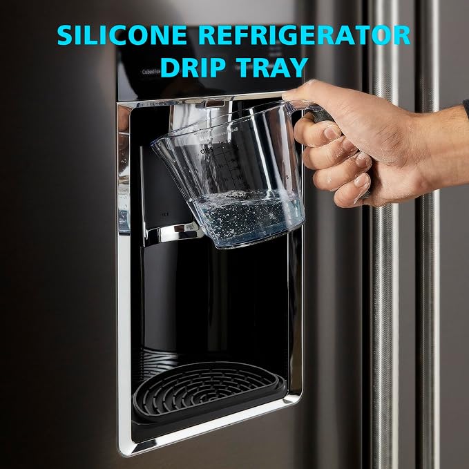 2 Pack Silicone Refrigerator Drip Tray Catcher – Universal Fridge Water and Ice - Image 5