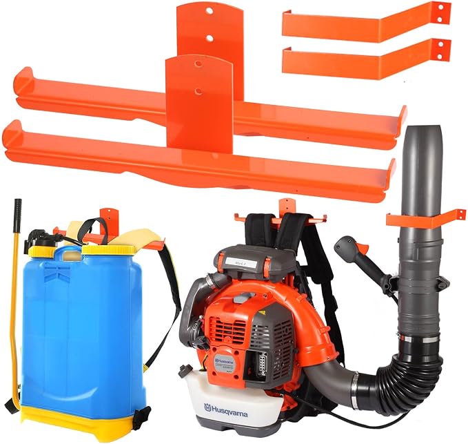 Backpack Blower Rack with Hose Holder by IULRTBA