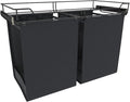 Rev-A-Shelf CSOHSL-30-1 Sidelines 30"W x 21"H Pull Out Double Laundry Hamper by Rev-A-Shelf
