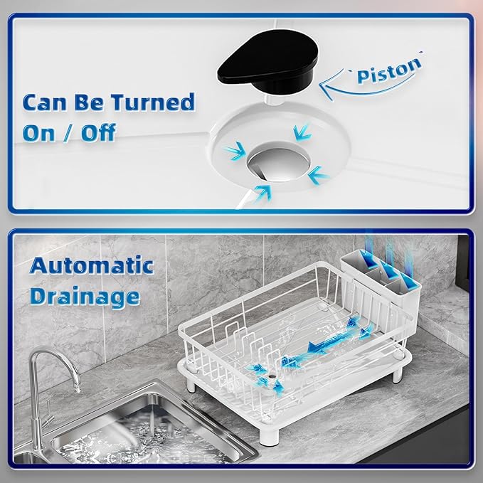 Dish Drying Rack, Space-Saving Dish Rack, Dish Racks - Image 5