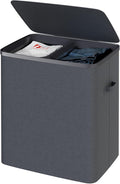 Dual Section 90 liter/23.8 gallon Laundry Hamper Separation Basket by Whitmor