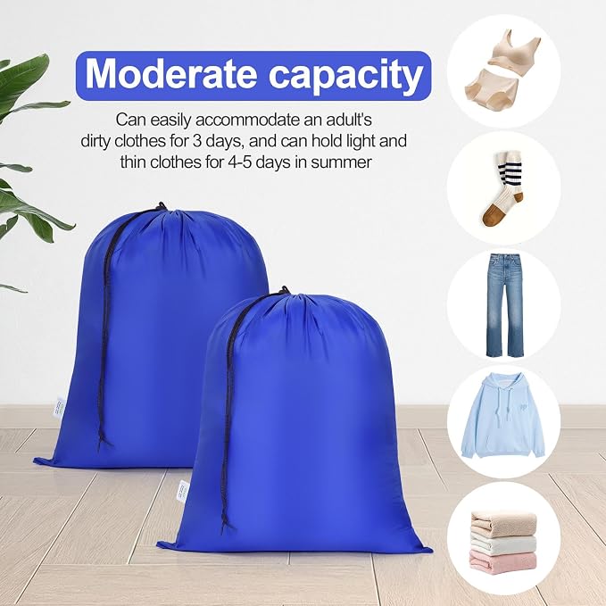 OTraki Medium Laundry Bag 20x24 Inch Drawstring Travel Laundry Bags Durable - Image 2