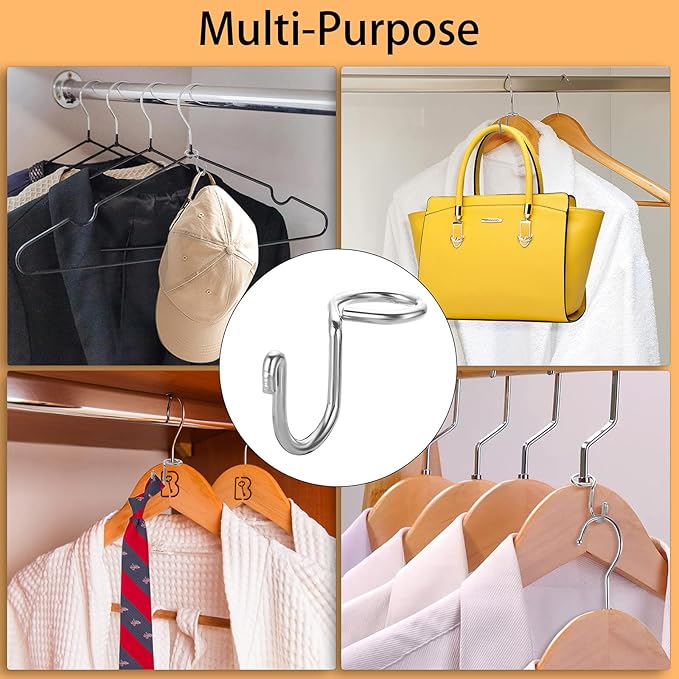 Sumnacon Hanger Hooks 30 Pcs Clothes Hanger Hook - Image 6