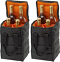 Handy Laundry Wine Carrier Tote Bag – 4-Bottle Pockets Capacity by Handy+Laundry