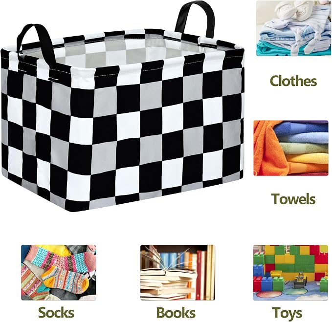 Rectangle Gift Shelf Nursery Storage Basket Laundry Hamper Storage Box and Bins - Image 2