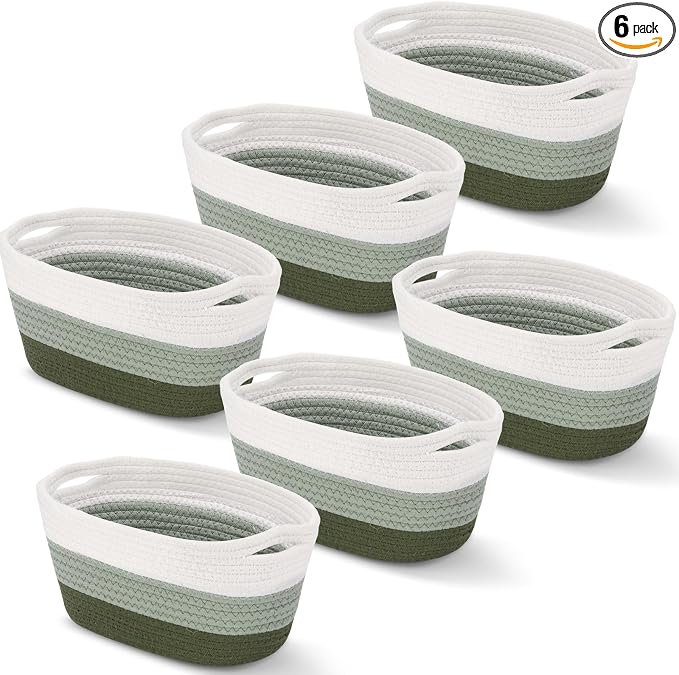 Sawysine 6 Pcs Storage Baskets Bulk by Sawysine