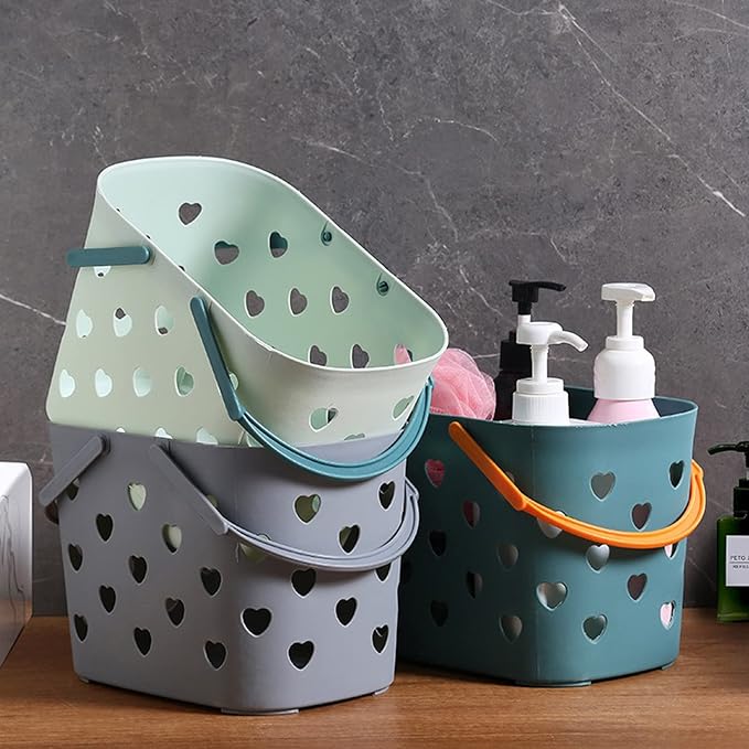 Anyoifax Portable Shower Caddy Tote Plastic Storage Basket - Image 3