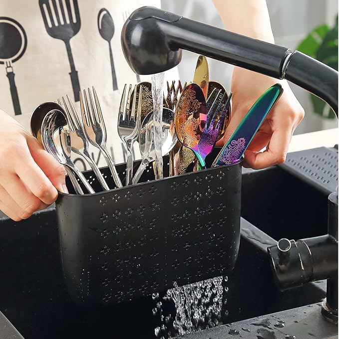 Berglander Dish Drying Rack Over The Sink, L17.5 by W 15" Rollable Stainless - Image 7