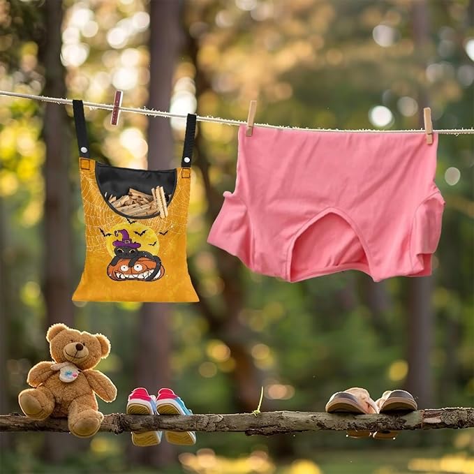 Cats Jack-O'-Lantern Clothespin Bag - Image 3