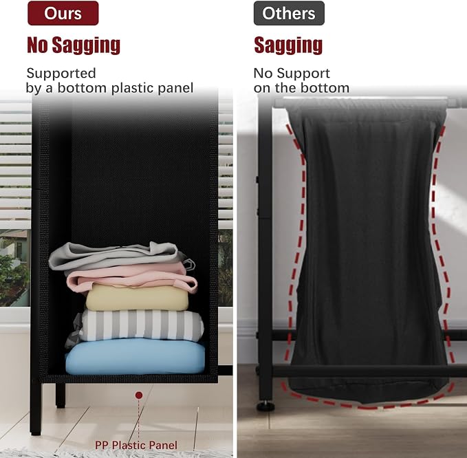 Double Compartment Laundry Basket, Laundry Sorter - Image 7