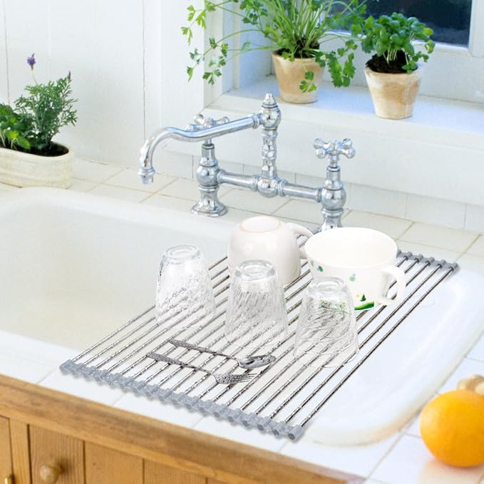 Hhyn Roll-Up Sink Drying Rack 17.7" x 13.8" - Image 2