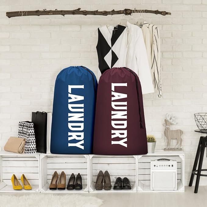 Laundry Bag, Travel Laundry Bag Machine Washable Dirty Clothes Organizer - Image 7