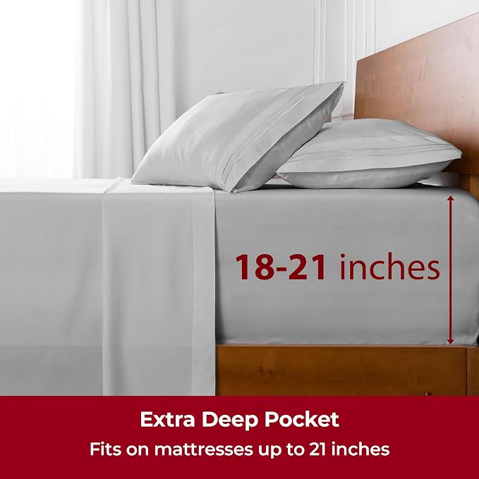 Mellanni Extra Deep Twin Sheets - Image 6