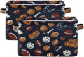 Nander Sports Balls and Gloves Storage Basket 2PCS, Foldable Storage Bin by Unknown