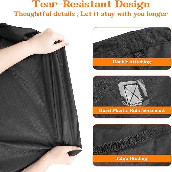 MissBoy Heavy Duty Nylon Laundry Bag, Washable & Splash-Resistant Dirty Clothes - Image 5