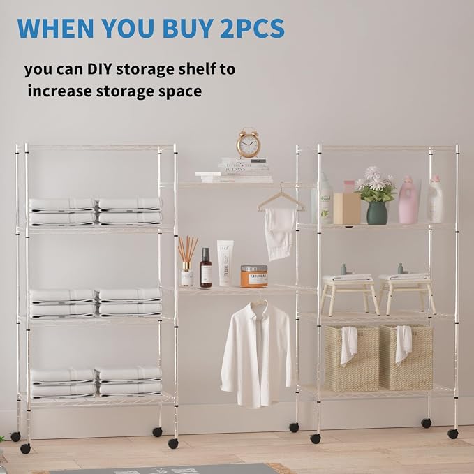 Meet perfect 5-Tier Metal Storage Shelving Unit - Image 7