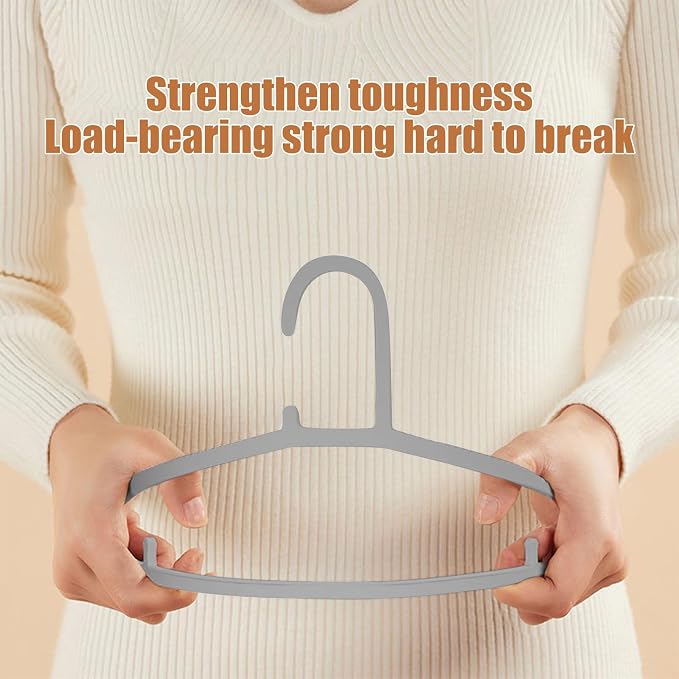 Velvet Hangers 10 Pack Non Slip Shoulders Strong Space Saving Household Clothes - Image 3