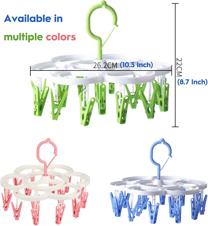 Clothespin Rack Laundry Drying Rack, Clothes Hangers - Image 4