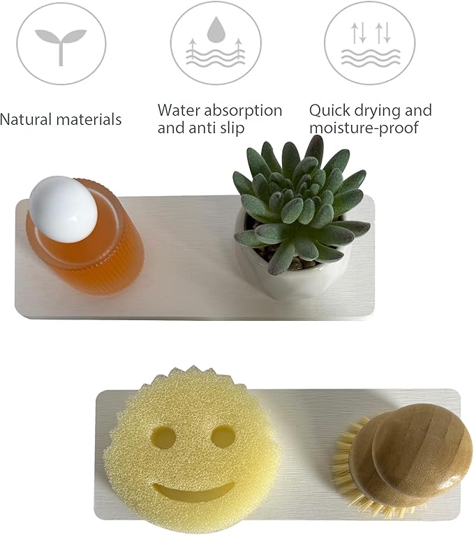 2-Pack Water Absorbing Stone Trays - Image 3