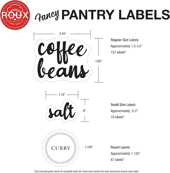 Kitchen Pantry Labels for Food Storage Containers - Image 2
