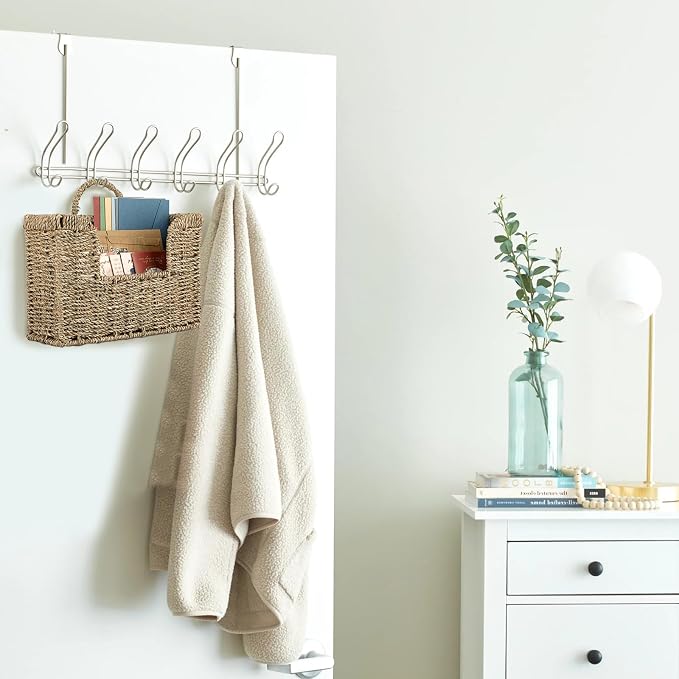 BTSKY Woven Hanging Magazine Holder, Seagrass Magazine Basket, Wall Mounted - Image 6