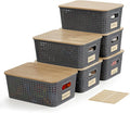 Small Plastic Storage Bins by Bagnizer