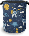Astronaut Laundry Basket, Rocket Planet Foldable by Unknown