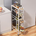4 Tier Slim Rolling Storage Cart by OrganizedStorageSimpleLife