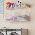 2 Pack Laundry Room Shelves Organization And Storage, Wall Mounted Clothes by BigPonPon