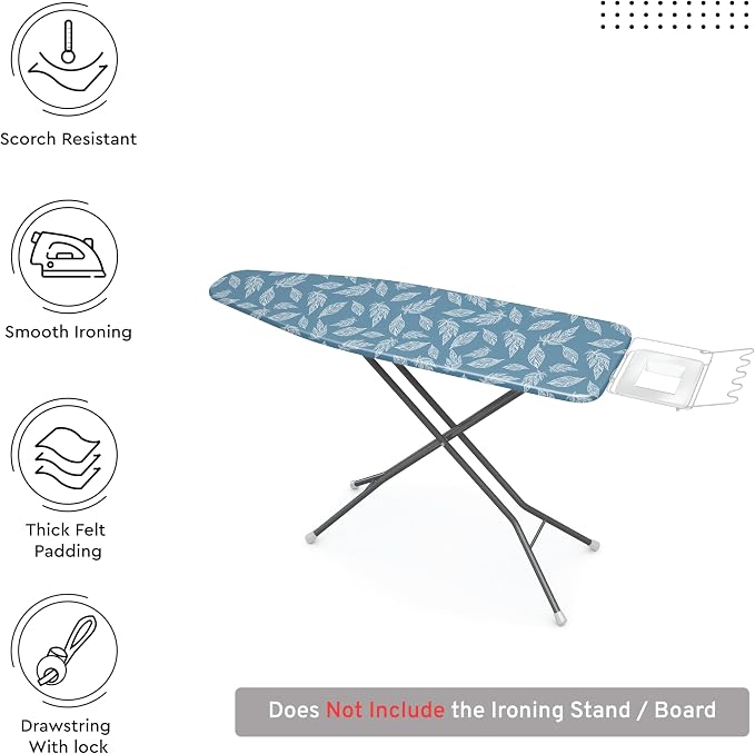 Encasa XO Ironing Board Cover and Pad 54"x18" - Image 3