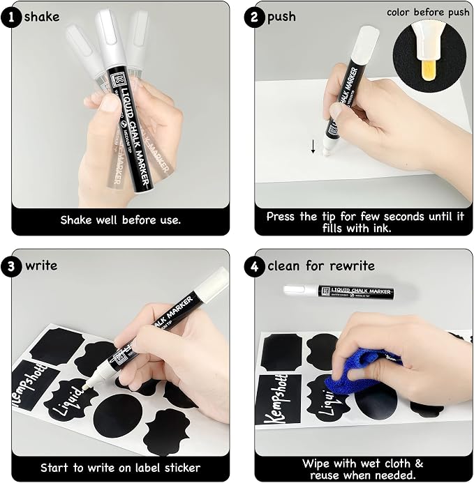 Chalkboard Labels for Jars 162pcs - Image 4