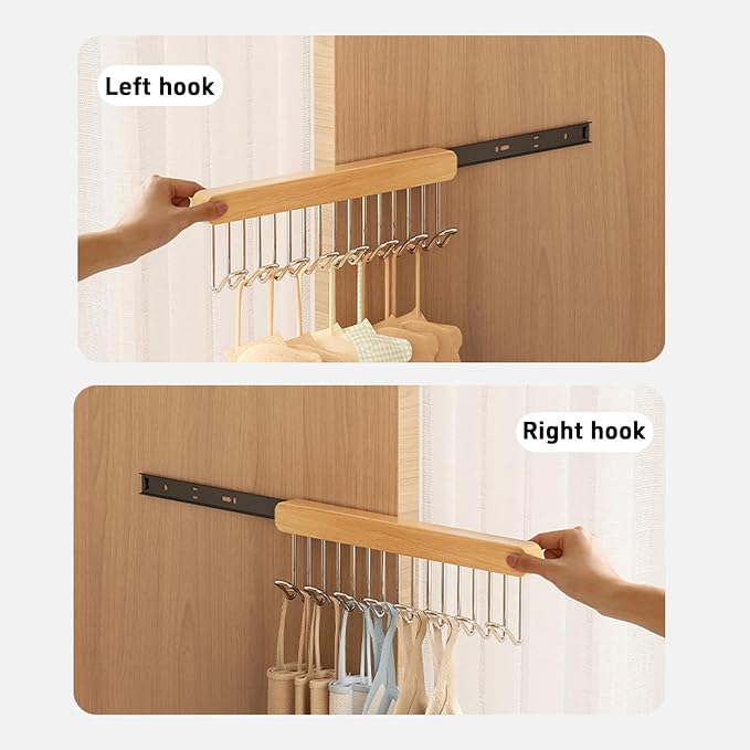 2 pack 16.2 inch valet rods for closets, extendable and pull-out wardrobe pole - Image 5