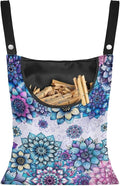 2 Pcs Boho Flower Print Summer Clothes Pin Bag Clothespin Bag Holder Clothespin by LJMKZJN