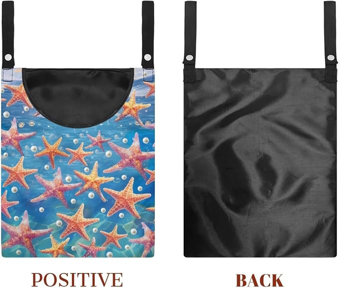 Starfish Clothespin Bag Portable Laundry Clothes Pin Holder Machine Washable - Image 7