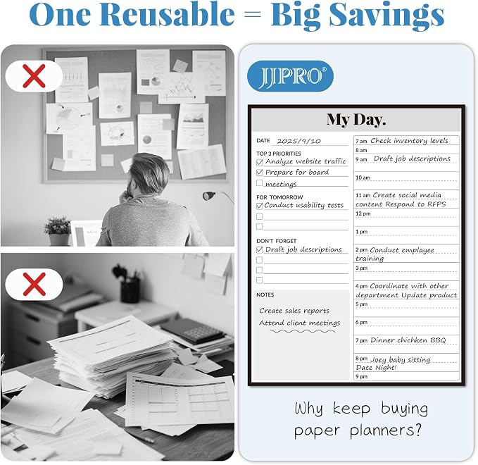 JJPRO Reusable Desktop Daily Planner - Image 3