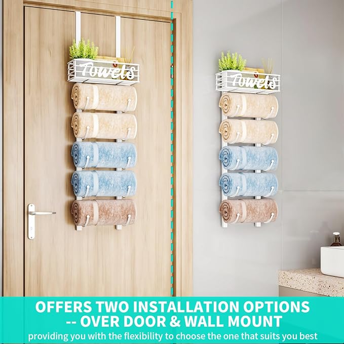 HapiRm Towel Racks for Bathroom Storage - Image 2