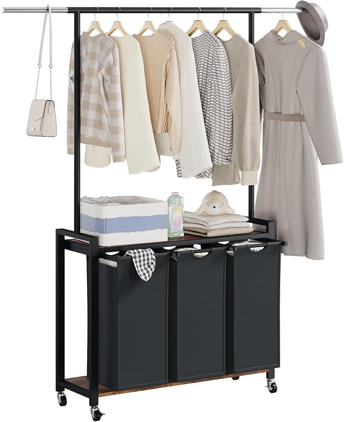 IDEALHOUSE Laundry Sorter 3 Section - Image 7