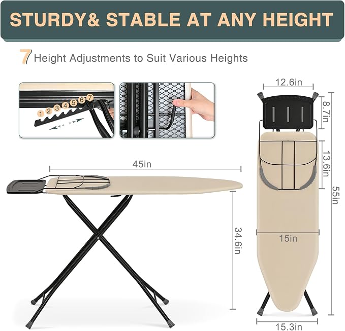 KINGBOARD Ironing Board Full Size - Image 2