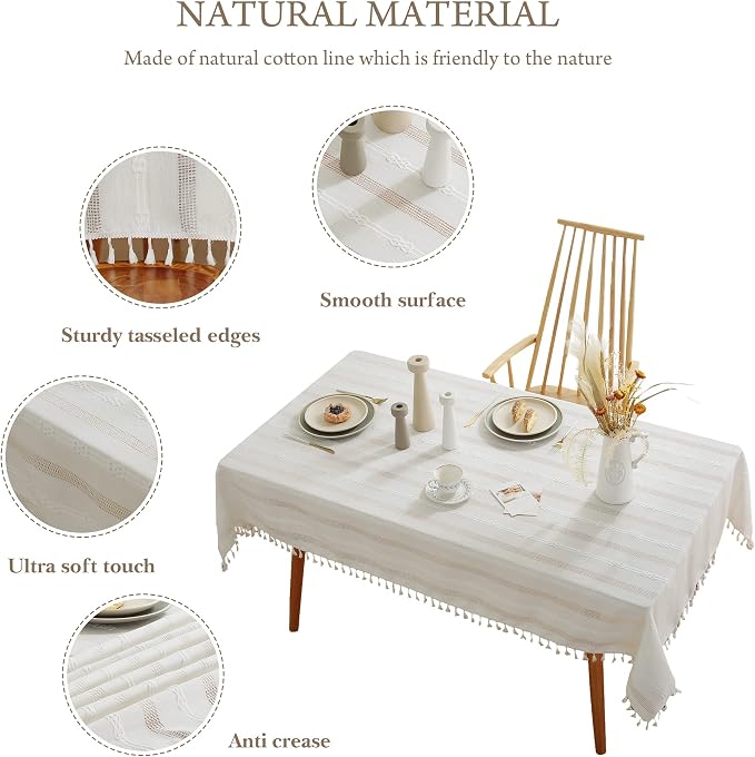 Pahajim Striped Tablecloth Rectangle - Image 2
